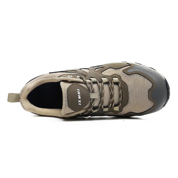 Dam vandringsskor Low-Top sneakers för utomhusvandring 3D231 Brown 44