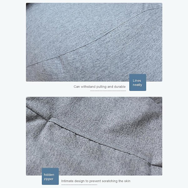 Extra Large Bean Bag Stolar Soffa Cover Lazy Lounger För Vuxna Barn Inomhus Gray 80 * 90cm