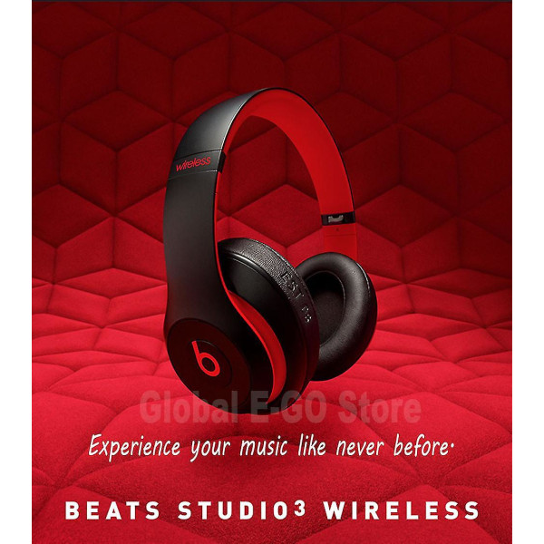 Studio3 trådlösa Bluetooth hörlurar Studio 3 brusreducerande headset red