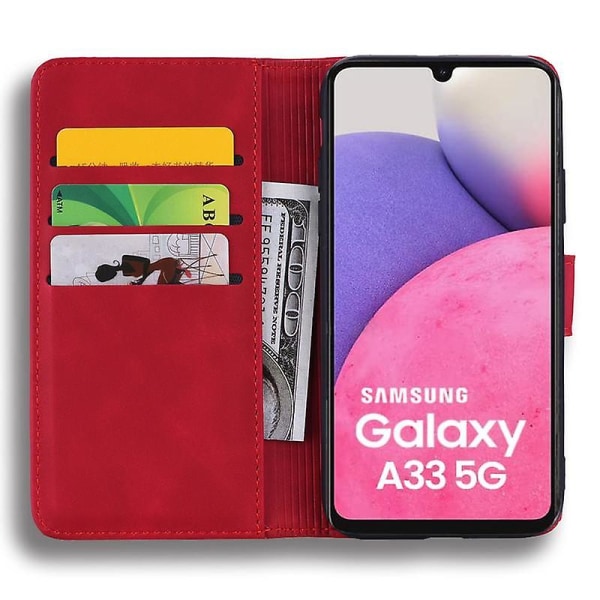 Case för Samsung Galaxy A23 5G/A23 4G/M23 5G/F23/M13 4G Premium PU Läder Flip Cover Mandala Red