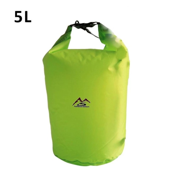 Utomhus torr vattentät väska torr väska säck Vattentät flytande torr väskor för båtliv Fiske Forsränning Simning 5l/10l/20l/40l/70 C Green-5L
