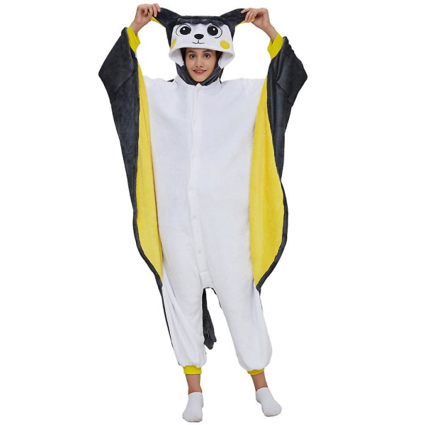 Emolga Pyjamas Djurdräkt Jumpsuit Halloween Cosplay S