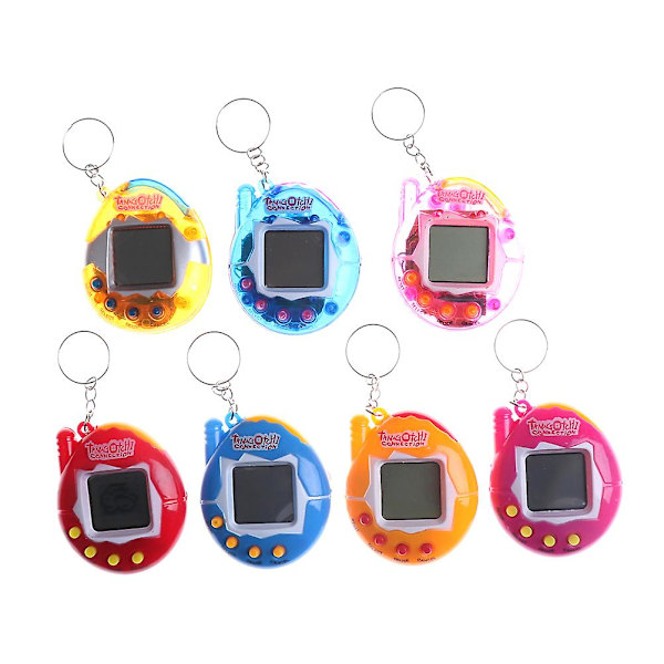 Nostalgisk Tamagotchi Nya 49 husdjur i 1 virtuellt cyber-slumpmässigt Pet Toy Tiny Game Red