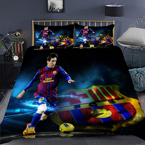 Zqmx-26# Cross Soccer Star 3d Digital Printing Home Quilt Cover, Lakan, Örngott, Sängkläder 220cm