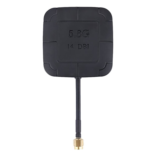 5,8g 14dbi High Gain Flat Panel Fpv Antenn Rp-sma För Receiver Rc Drönare Quadcopter Fpv Receiver M Black none