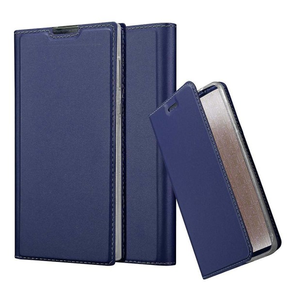 Sony Xperia L1 Cover Case Case - Matt finish med kortplats CLASSY DARK BLUE Xperia L1