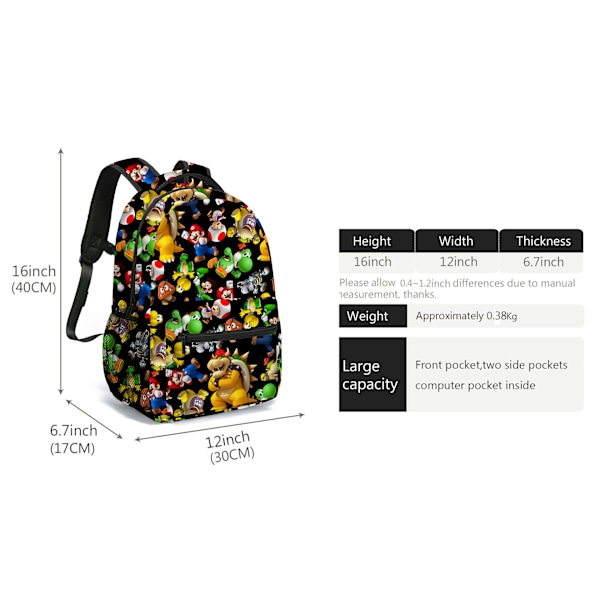 Mario Student Backpack F3