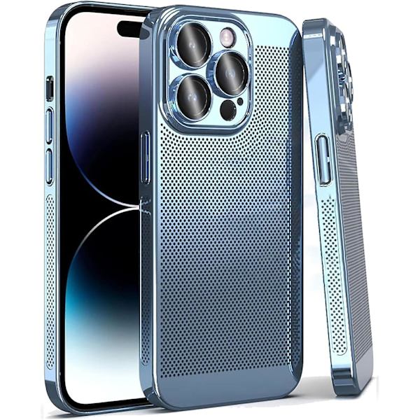 Kylande phone case för iPhone 15 Pro Blue