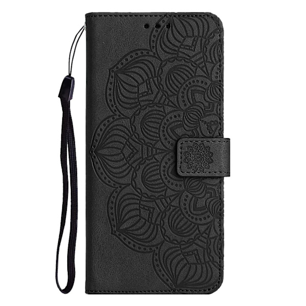 Mandala-präglat case till iPhone 15 Plus Black