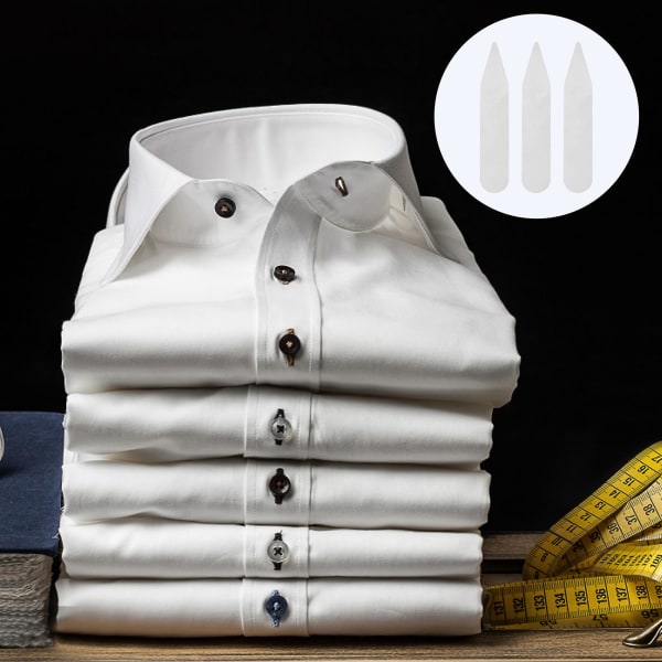 300 st Herrskjorta Plastskjorta håller sig värmebeständig kragehållare Plastkragehållare Skjortakragehållare Transparent Color 5x1cm