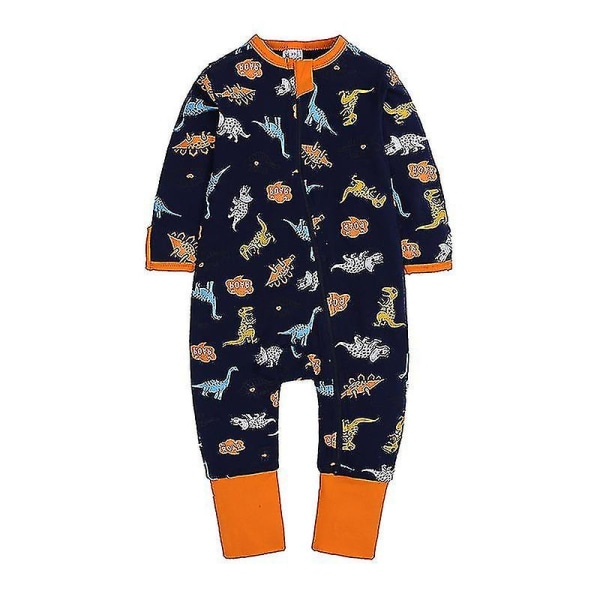 Barnkläder Och Höst Jumpsuit Nyfödd Långärmad Romper Romper Kläder Dinosaur 66cm