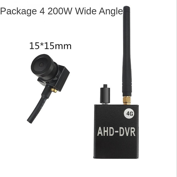 4g Sim trådlös Dvr-övervakning Minikamerasystem Röstfjärrnätverksövervakning 1080p Ahd Hd Wide Black none