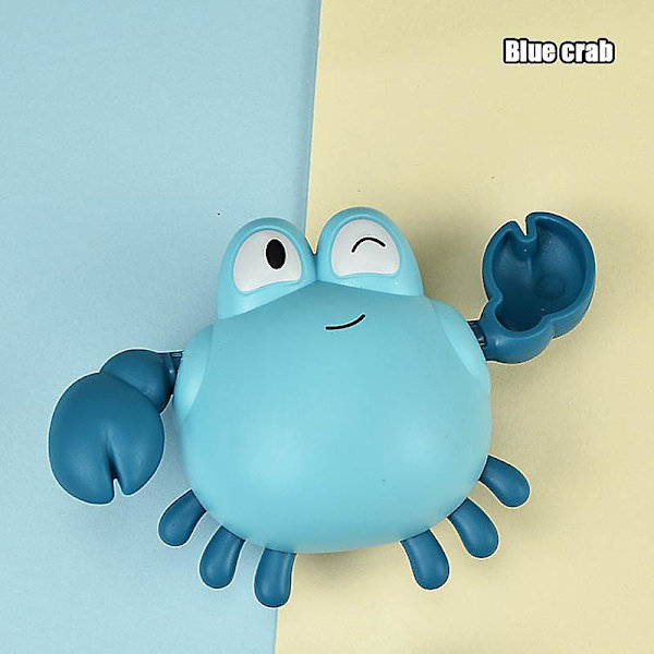 Baby Djur Söt tecknad sköldpadda krabba Klassisk baby Spädbarnsbadkedja Clockwork Toy For Kid 2020 Nyaste C Blue crab