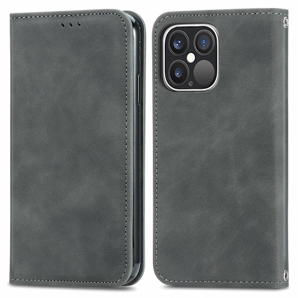 Retro Skin Feel Case för iPhone 15 Grey
