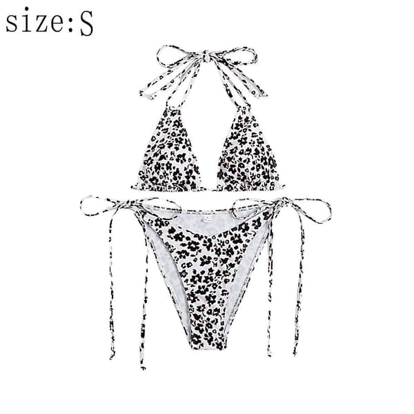 Sexig Bikini Dam Split Baddräkt Summer Beach Pool Bikini Leopard print s