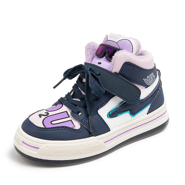 Sneakers för barn Andas Pojkar Flickor Skateboard Skor Löparskor 01 Purple 28