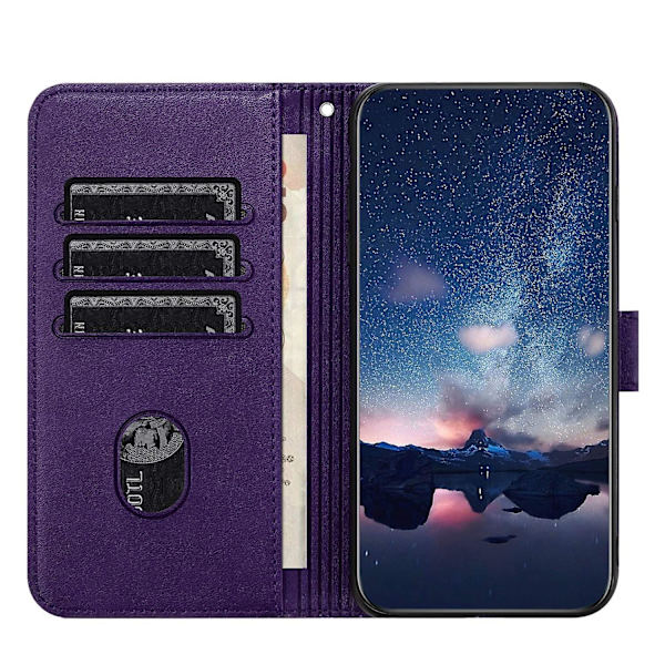 Rhombic Texture Case för iPhone 15 Plus Purple