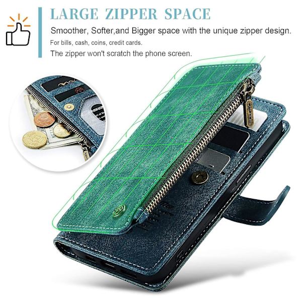 Multifunktionellt case för iPhone 15 Pro Max Blue