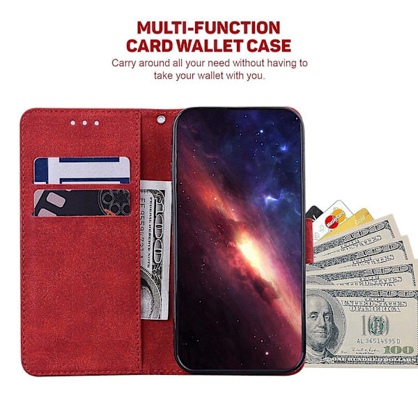 Geometriskt präglat case för iPhone 15 Red