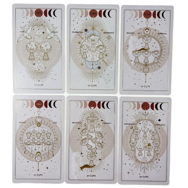 Stämplat brädspel papperskortDivination Cards Divination Cards