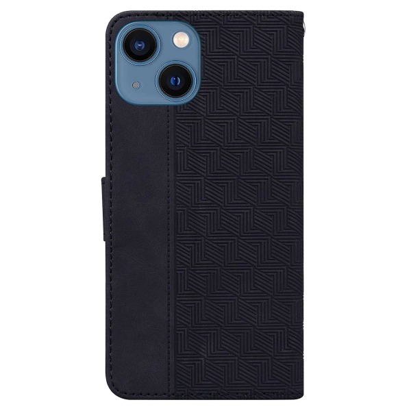Geometriskt präglat case för iPhone 15 Plus Black