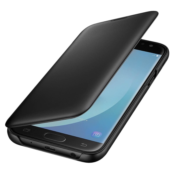 Officiellt Samsung Flip- cover, ställfodral för Samsung Galaxy J5 2017 - Svart Black none