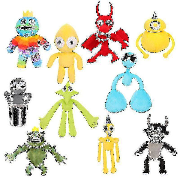Roblox Rainbow Friends Game Doll Rainbow Villain Rainbow Friends Plyschleksaker Garbage can