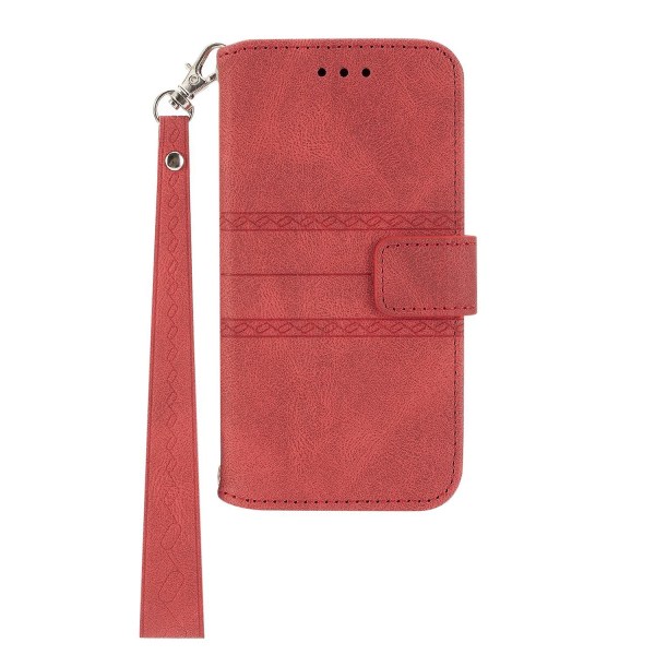 Präglat case för iPhone 15 Pro Max Red