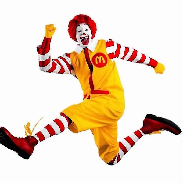 McDonald's Cosplay Kostym Halloween Karneval Vuxen yyds XL