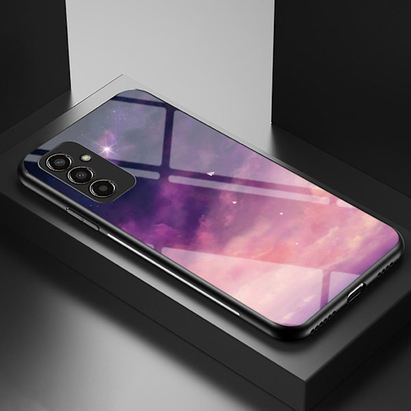 Cover för Samsung Galaxy M13 4G, Starry Sky Design TPU härdat glas PC-telefonskydd null none