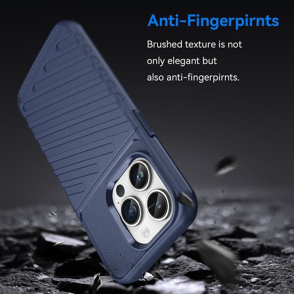 Thunderbolt TPU- case för iPhone 15 Pro Max Blue