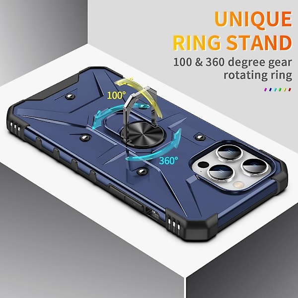 Ringhållare Phone case För iPhone 15 Pro Blue