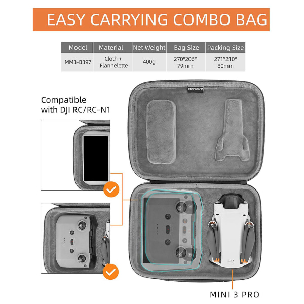 Mini 3 Pro Case, Bärbar Resväska För Dji Mini 3 Drone Tillbehör