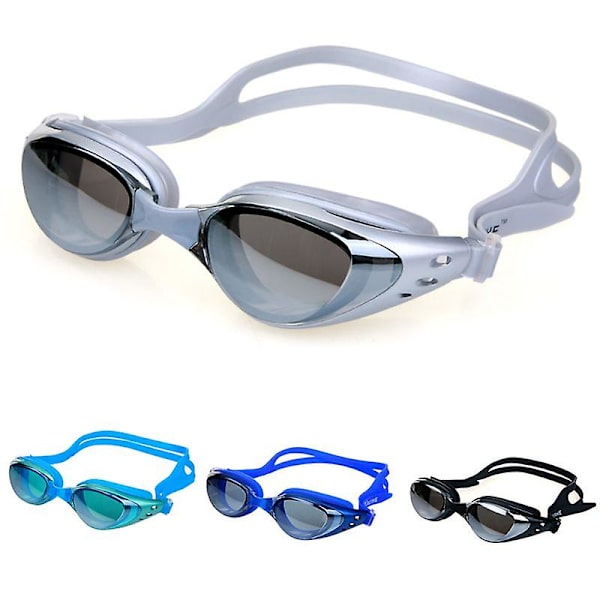 Kvalitet Herr Dam Vuxen Simram Pool Sport Glasögon Vattentäta Glasögon Man Kvinna Simglasögon Glasögon light blue
