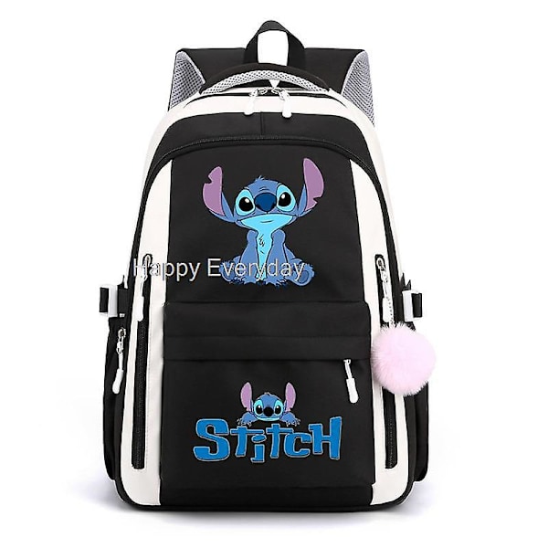 Lilo And Stitch Ryggsäck Kvinna Man Hög kapacitet Vattentät College Skolväskor Trendiga Kvinnor Män Laptop Skolväskor Yellow none