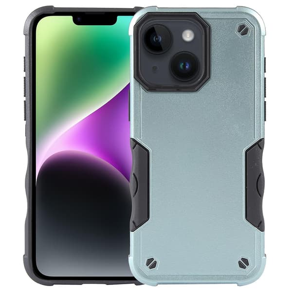 Halkfritt Armor- case för iPhone 15 Plus Green none