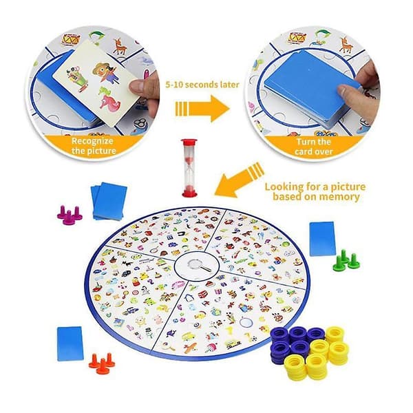 Detectives Looking Chart Brädspel Baby Puzzle Education Plastic Puzzle Brain null none