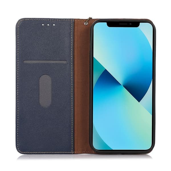 KHAZNEH Nappa- phone case för iPhone 15 Blue
