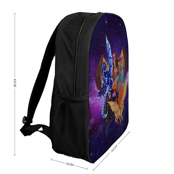 Wings Of Fire Dragon Ryggsäckar Basic Shoulder Daypack Bokväska Ryggsäck Ryggsäck-NFe140 null none
