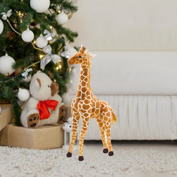 Jätte giraff för barn verklighetstrogna sovrum plyschleksak mjuk docka gosedjur Party 35cm/13.78in