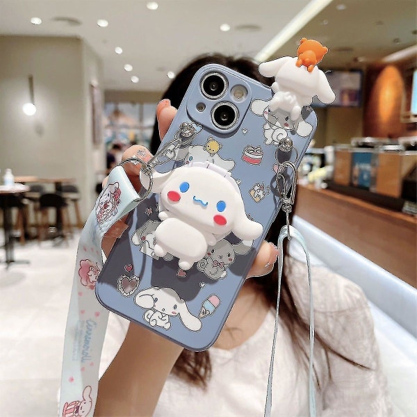 Kawaii Kuromi Cartoon Telefonfodral För Iphone 14 13 12 11 Pro Max Mini Xr X Xs Max 8 7 Plus Se Anti-fall Cover A1 For iphone 11 pro