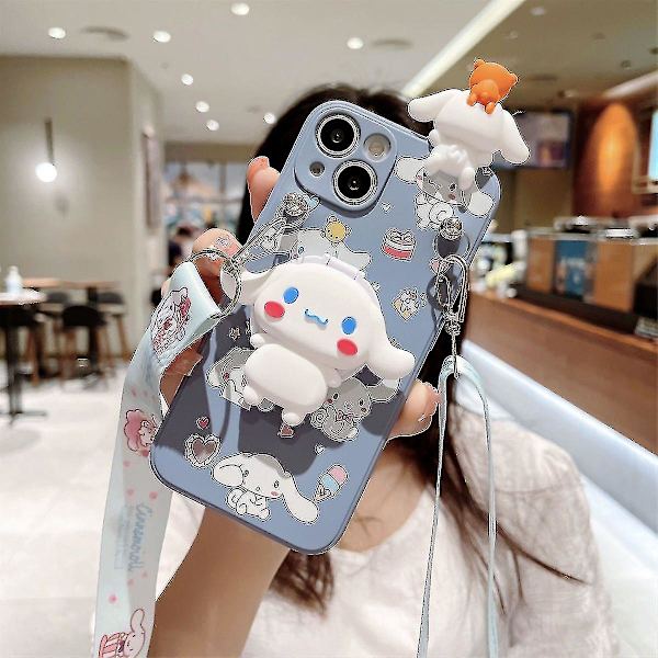 Kawaii Kuromi Cartoon Telefonfodral För Iphone 14 13 12 11 Pro Max Mini Xr X Xs Max 8 7 Plus Se Anti-fall Cover A1 For iphone 12