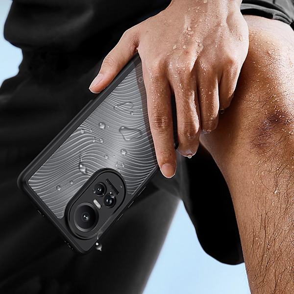 Stötsäkert phone case för Oppo Reno 10/10 Pro (6,70 tum), Reno 10 Pro Plus (6,74 tum), svart Black Reno 10-Reno 10 Pro