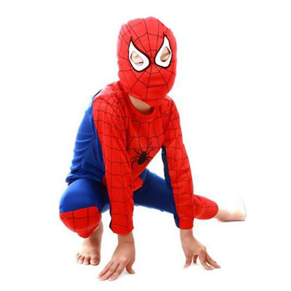 Halloween Barn Pojkar Spiderman Cosplay Kostym Fancy Dress Outfit Set Skeleton 3-4 Years