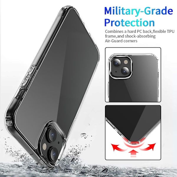 TPU skyddande phone case för iPhone 15 Plus null none