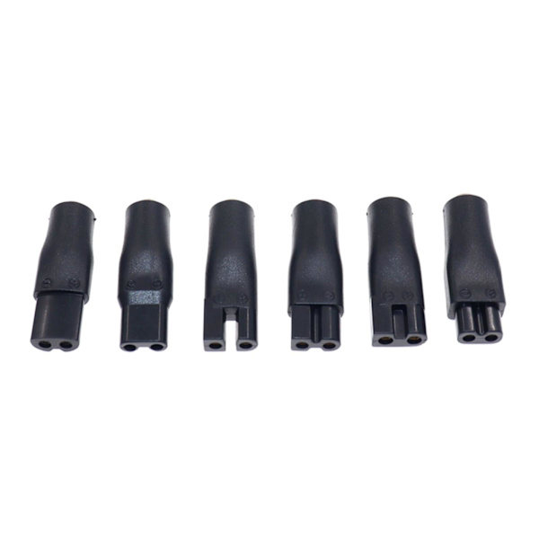 Dc5,5x2,1mm hankontakt till C8-honkontakt Power 6 piece set