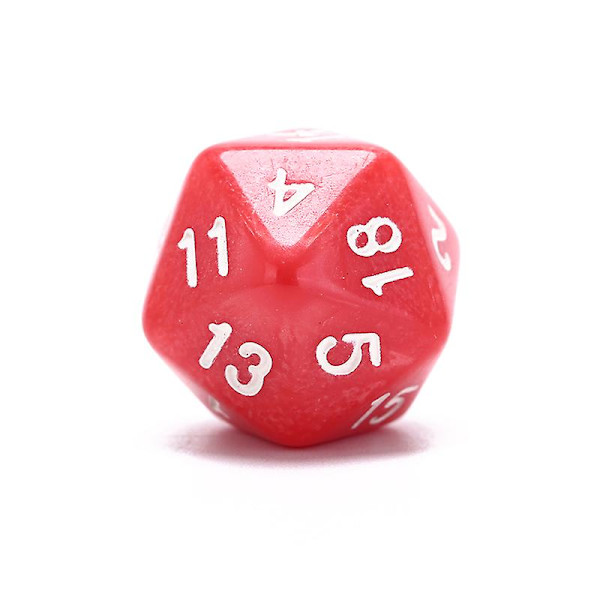6st flersidiga tärningar D20 tärningar blandad färg Hotsäljande akryl Ktv Roligt tärningsbrädspel null none