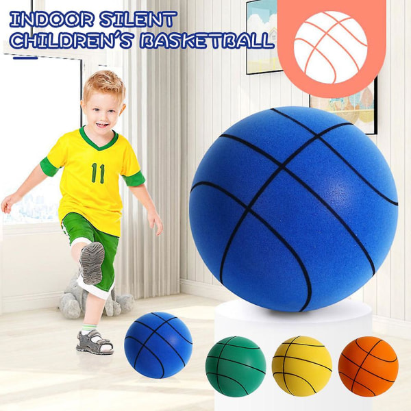 Indoor Handleshh Silents Basketball No Inflation Indoor Training Basketball for Home Yellow 24cm