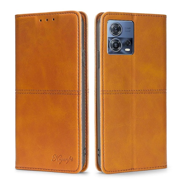 Cow Texture Case För Motorola Edge S30 Pro 5g/edge 30 Fusion Light Brown none