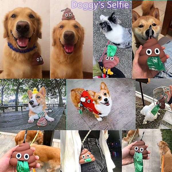 Bajspåse Dispenser Hund Bajspåshållare för hundavfallspåsar_happyshop null none